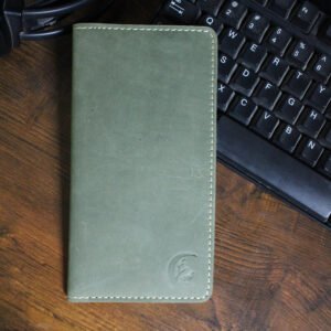 Retro - Olive Green Long Wallet