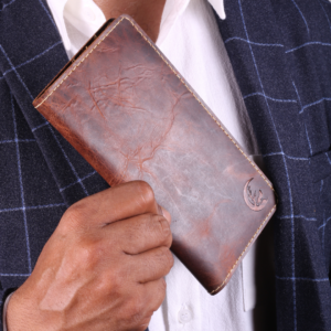 Evora- Choco Brown Long Wallet
