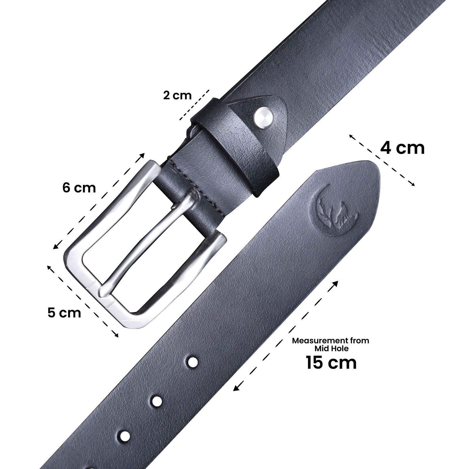 Nocturne- Black Leather Belt - Image 3